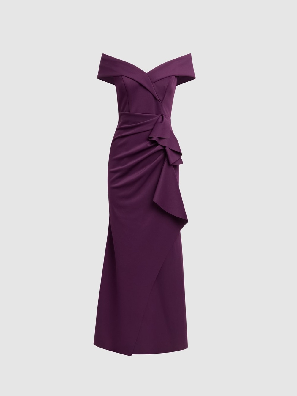 Off-Shoulder Purple Dress